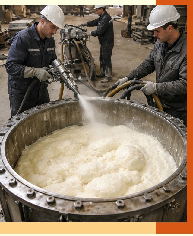 Заливка ППУ в емкости в Пушкине от 7842 руб. — утепление емкости под ключ | ТепломастерПшн