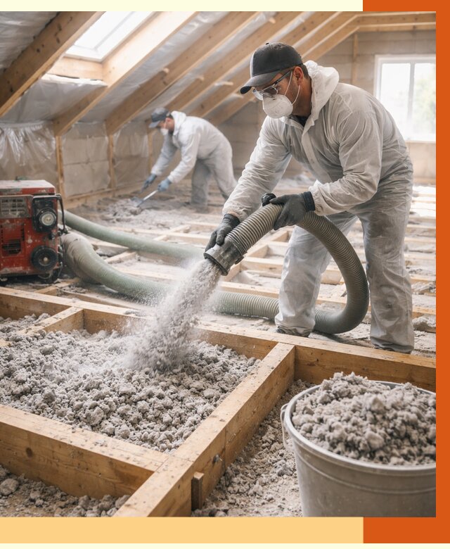 Утепление эковатой в Пушкине от 3191 руб./м2 — монтаж и задувка | ТепломастерПшн