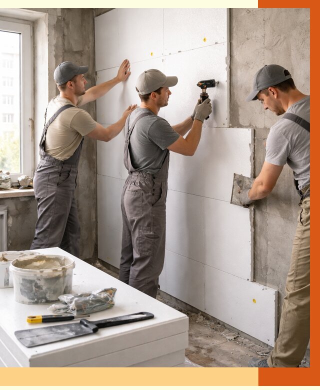 Утепление пенопластом домов и стен в Пушкине от 2001 руб. — ТепломастерПшн