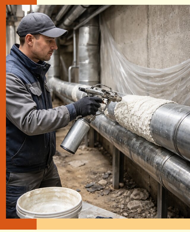 Утепление труб жидкой теплоизоляцией в Пушкине