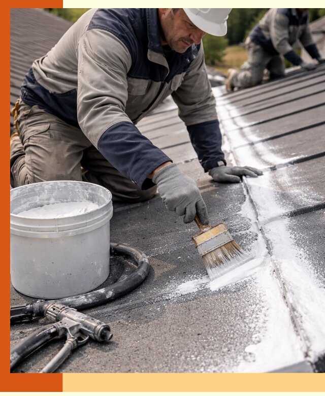 Утепление кровли жидкой теплоизоляцией в Пушкине