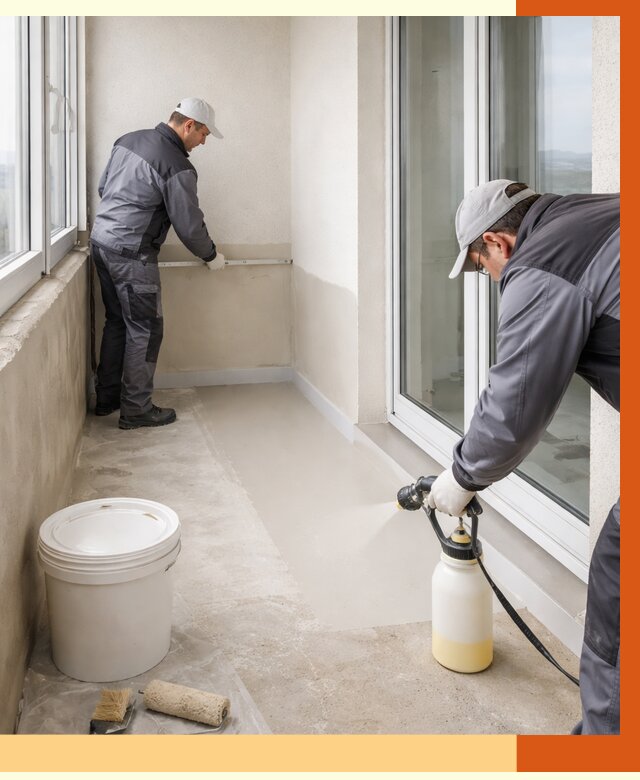 Утепление балкона жидкой теплоизоляцией в Пушкине от 6220 руб./м2 | ТепломастерПшн