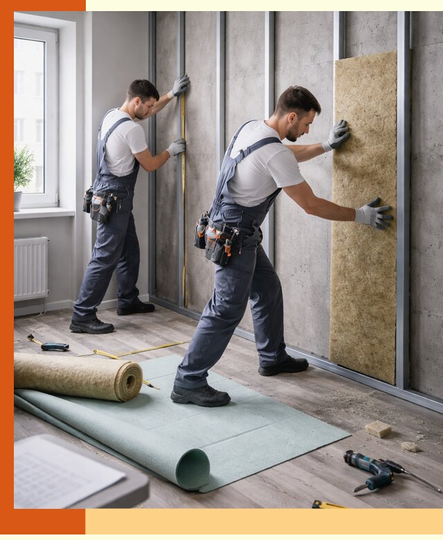 Шумоизоляция квартиры под ключ в Пушкине — профессионально и гарантированно