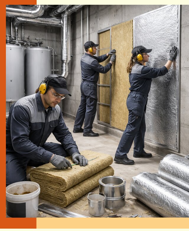 Шумоизоляция котельной в Пушкине: профессиональный монтаж и материалы