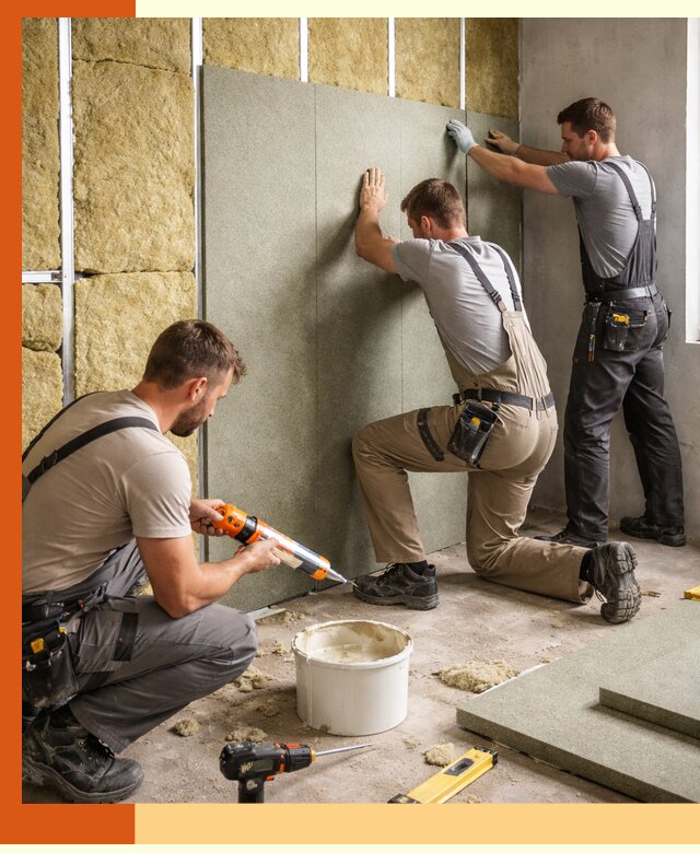 Профессиональная шумоизоляция стен в Пушкине для квартир и домов