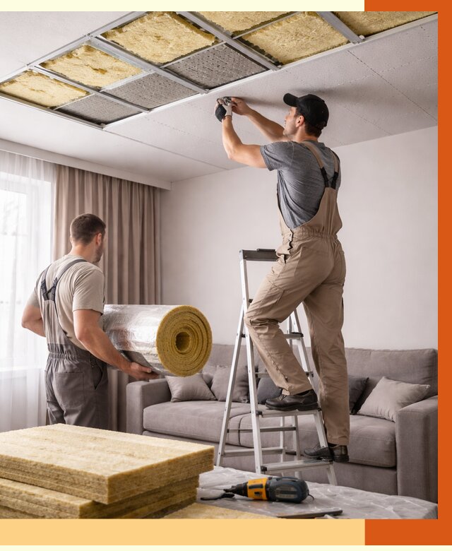 Шумоизоляция потолка в Пушкине от 2434 руб. под ключ | Профессионально — ТепломастерПшн