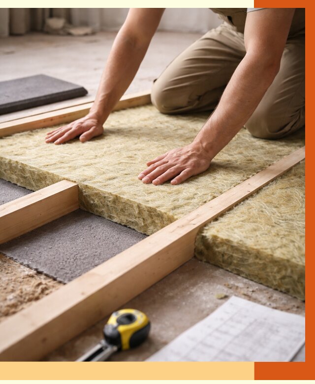 Шумоизоляция пола в Пушкине от 1352 руб./м² — профессиональная звукоизоляция | ТепломастерПшн