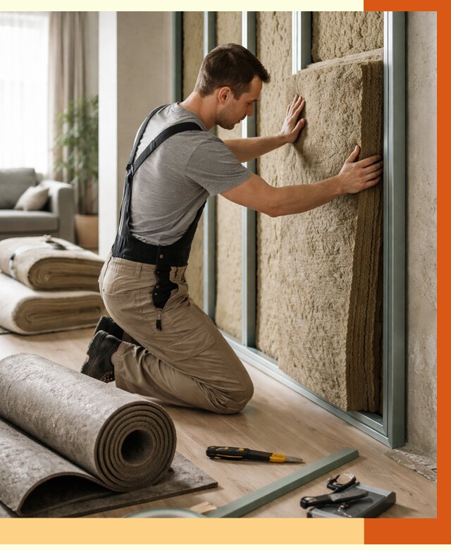 Шумоизоляция перегородок в Пушкине от 1785 руб. за м2 — ТепломастерПшн