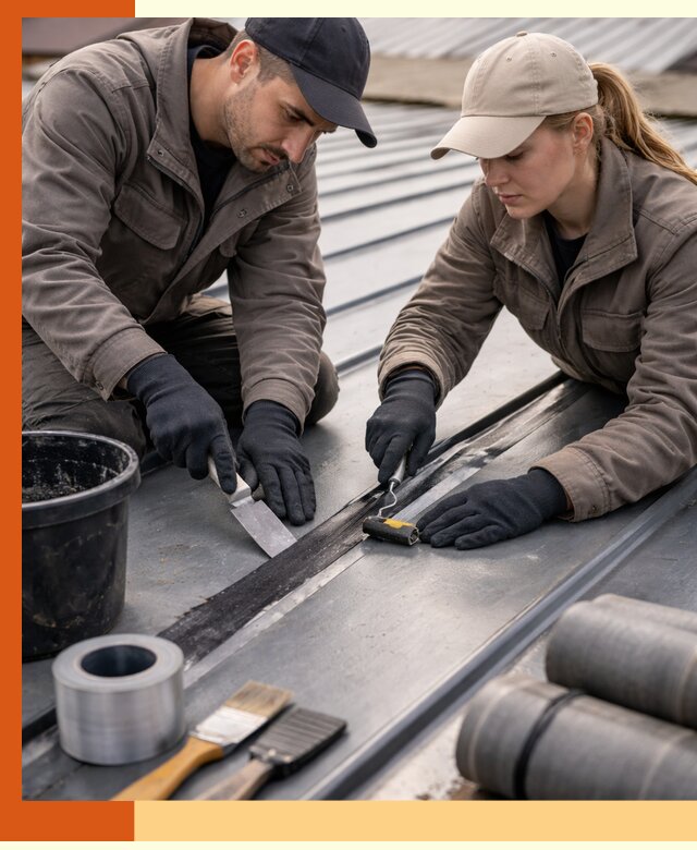 Гидроизоляция фальцевой кровли в Пушкине качественно и надежно