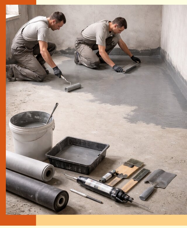 Гидроизоляция пола в Пушкине — надежная защита от влаги и протечек