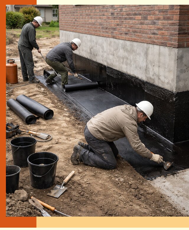 Гидроизоляция фундамента в Пушкине: надежная защита строений