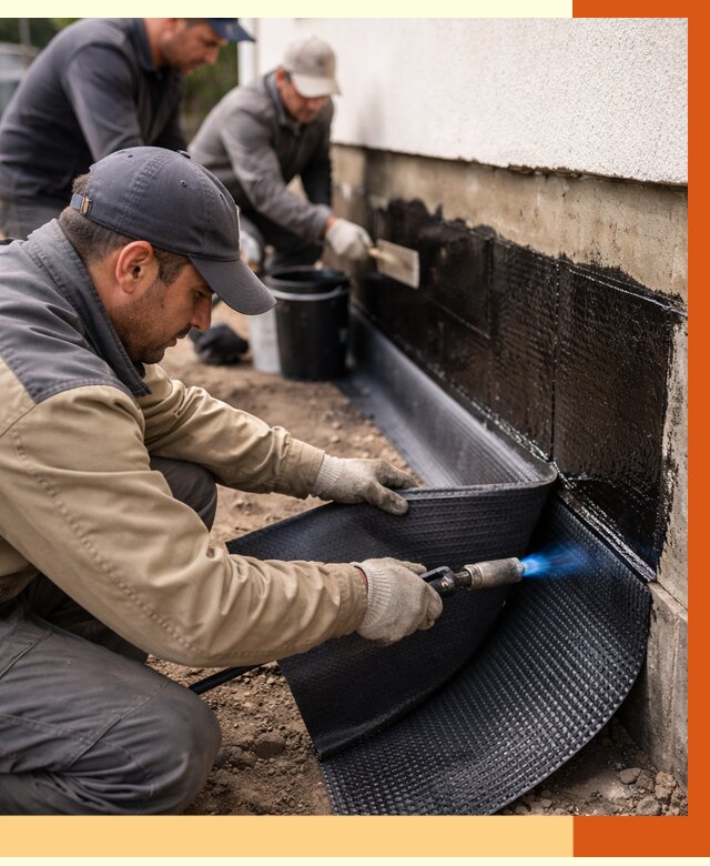 Гидроизоляция цоколя и отмостки в Пушкине от 9194 руб. — ТепломастерПшн