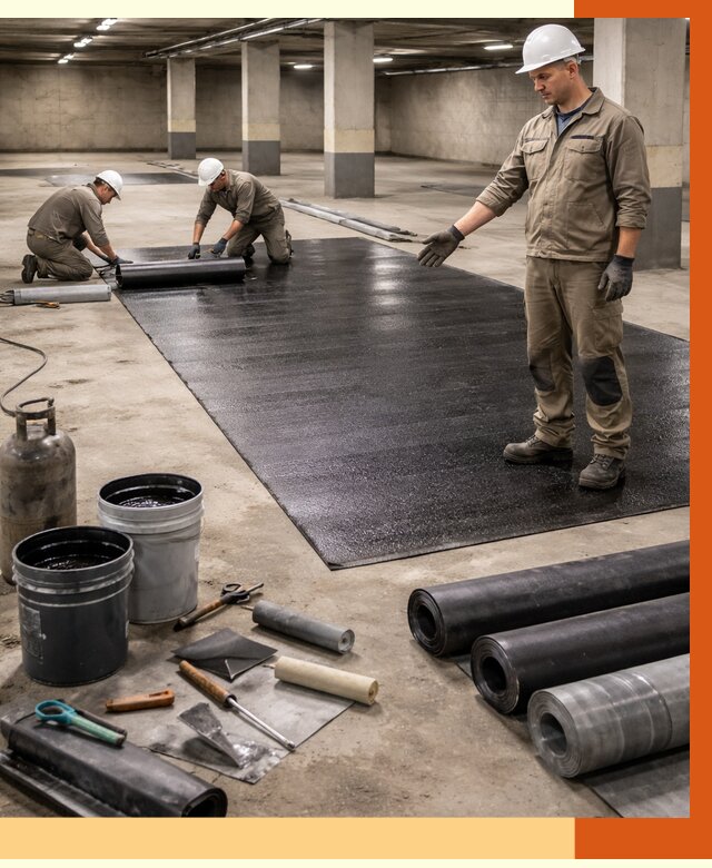 Гидроизоляция паркинга в Пушкине от 1298 руб/м² — профессиональная защита | ТепломастерПшн