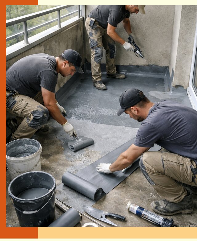 Гидроизоляция балкона в Пушкине: надежная защита от протечек