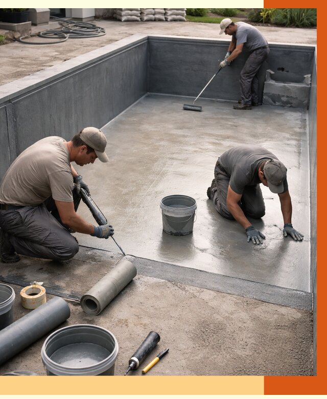 Профессиональная гидроизоляция бассейна в Пушкине от 7031 руб. за м2 | ТепломастерПшн