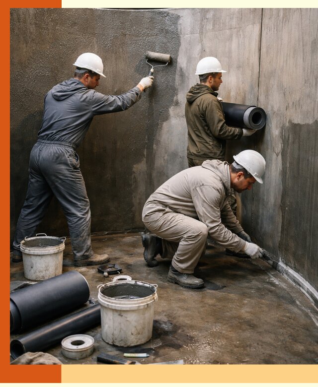 Гидроизоляция резервуара профессионально в Пушкине