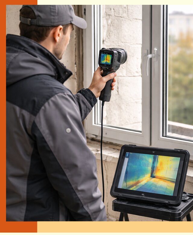Тепловизионное обследование дома в Пушкине для выявления утечек тепла