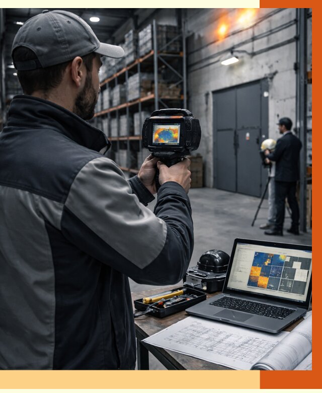 Тепловизионное обследование склада в Пушкине от 7031 руб. | ТепломастерПшн