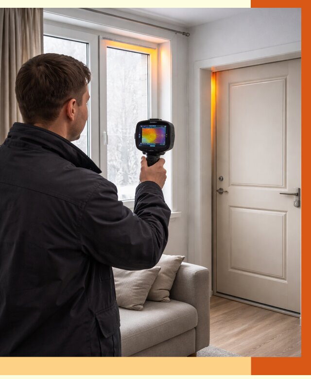 Тепловизионное обследование окон и дверей в Пушкине от 4868 руб. | ТепломастерПшн