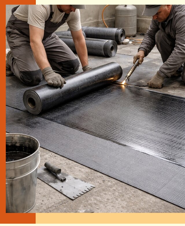 Монтаж гидроизоляционной мембраны в Пушкине для зданий и конструкций