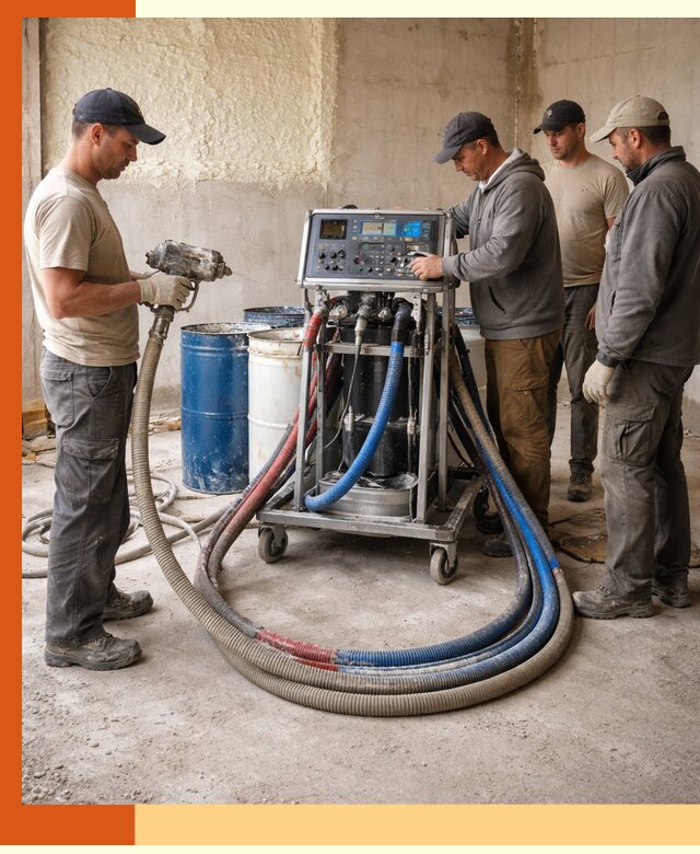 Аренда установки для напыления ППУ в Пушкине на выгодных условиях